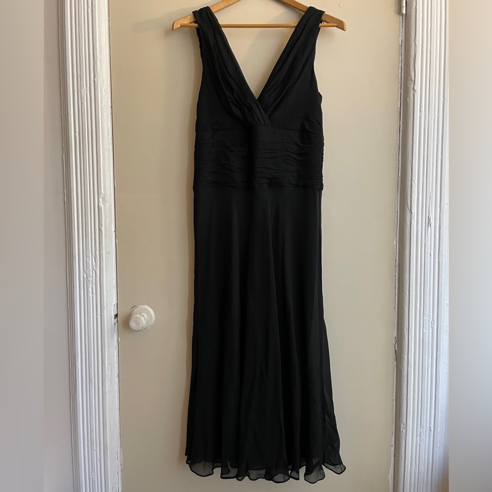 Jones New York silk midi dress